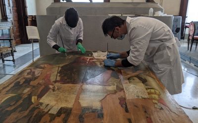 Restauri in corso in Pinacoteca