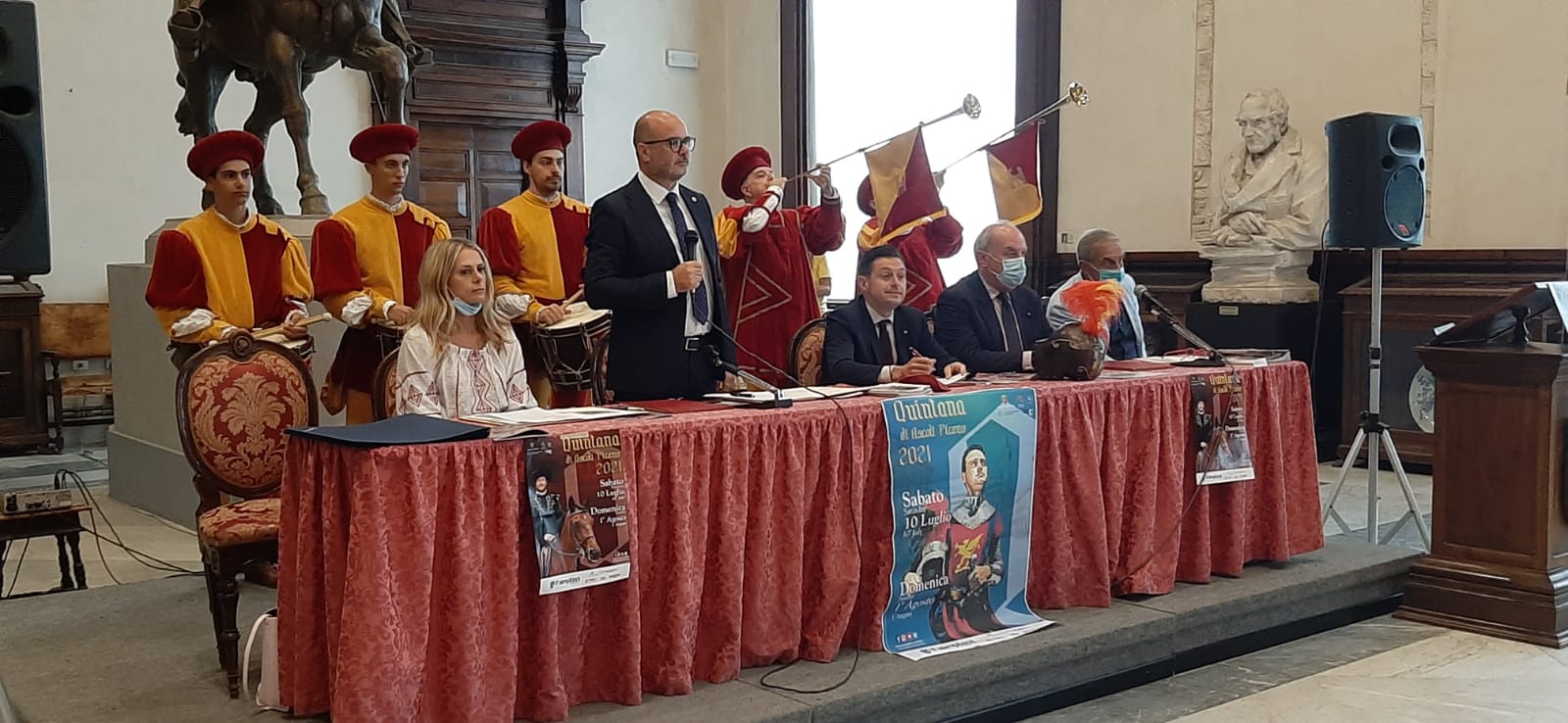 presentazionePalioAgosto2021 A Realtà Locali il palio della Quintana di agosto