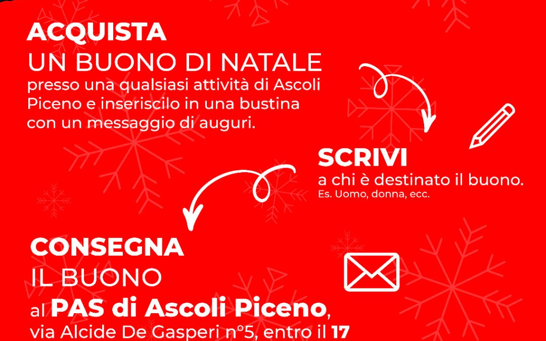 A Realtà Locali presentiamo i Buoni di Natale del PAS