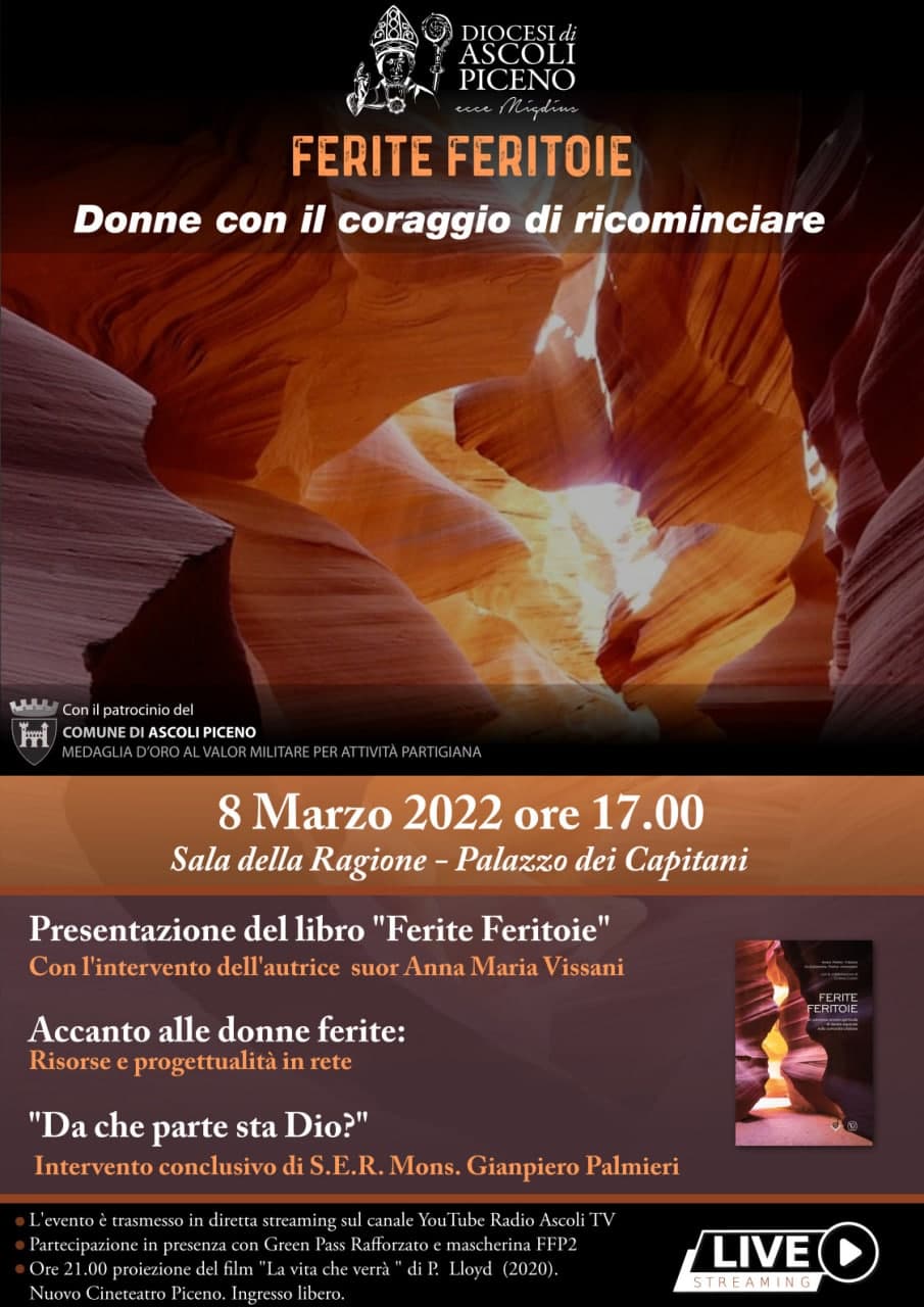 L’8 marzo “Ferite feritoie”: ce ne parla Stefania D’Agostino
