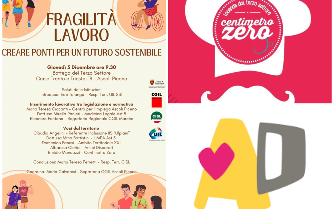 Disabilità e Lavoro: i casi di Amici Disparati e di Centimetro Zero